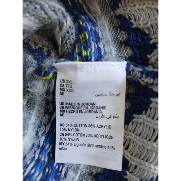 Style & Co Fair Isle Crew-Neck Sweater Gray Size 2XL - Picture 15 of 16